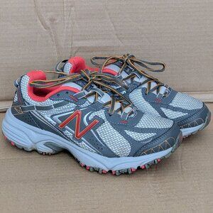 New Balance 411 All Terrain WT411GO2 Mesh Running Shoes Women's Size 7 Gray Red